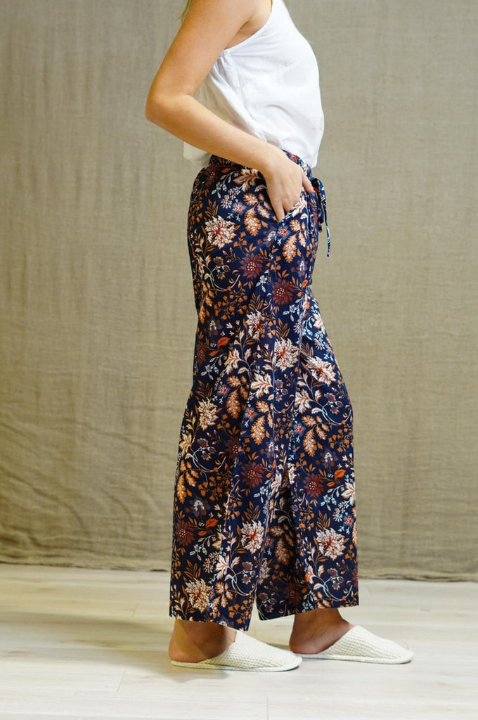 Lounge-pant-floral-print-indigo-elastic-waist-pocket-peter-alexander