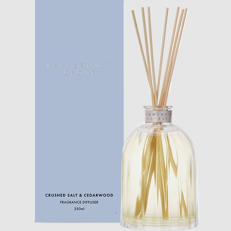 Peppermint Grove Diffuser 350ml Crushed Salt & Cedarwood Soho Bay