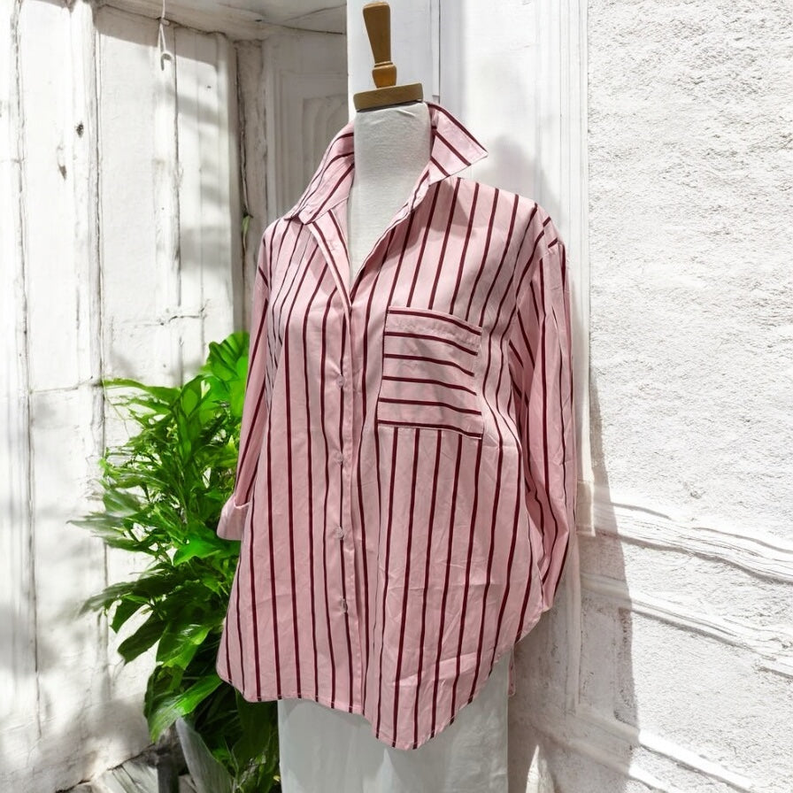 white-closet-hudson-shirt-pink-red-stripes-buttton-up-womens-