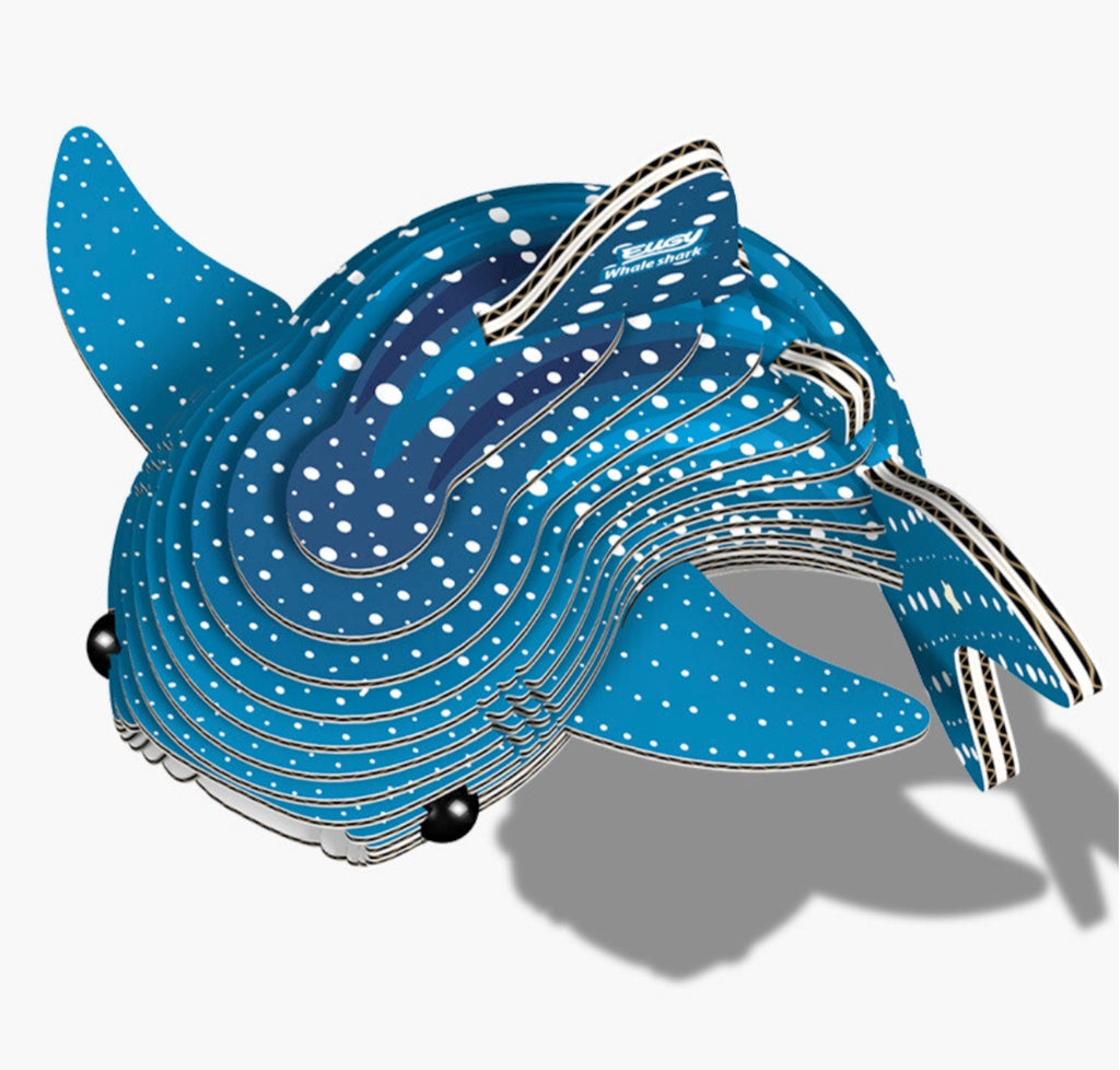 eugy whale shark puzzle 3d model kids eco friendly