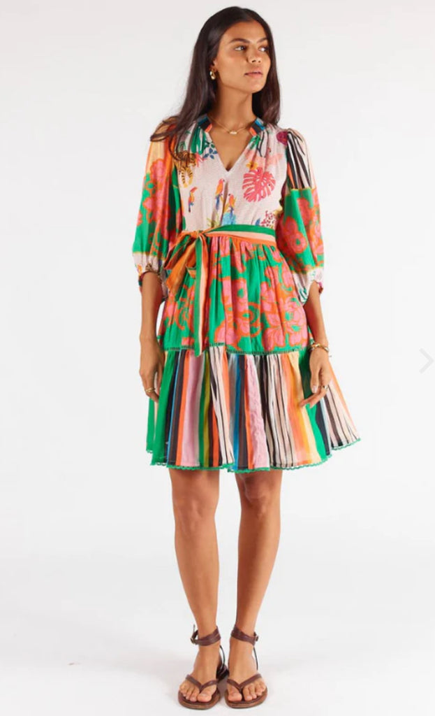 rubyyaya-bavarro-patch-dress-multicoloured-sleeves-floral-stripe